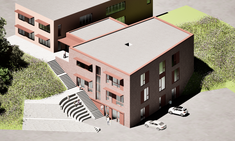 Tidlig rendering af projektet.